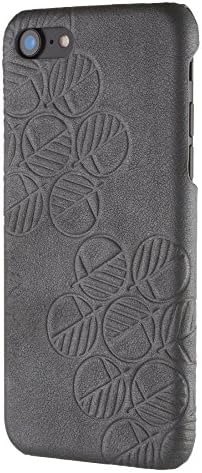 Drew Lennox Real Leather Back Case for iPhone SE2 (2020), iPhone 7 and iPhone 8 | Glorious British Genuine Leather |Gift Box | Tactile Luxury for Women | Pearlised Silver Grey
