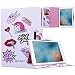 Produktbild Yokata Neu iPad 2017 / iPad 8 Hülle Case Schutzhülle Tasche mit Standfunktion und Auto Sleep / Wake Up Funktion Slim Ultra Dünn Hochwertiges PU Leder Etui Ledertasche für New iPad 2017 / iPad 8 Modell (9.7 Zoll) Tablet Etui - Diamanten und Pferde