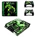 Produktbild THTB Playstation 4 Slim + 2 Controller Aufkleber Schutzfolien Set - Hulk /PS4 S