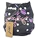iZiv(TM) Newborn Organic Infant Waterproof/Adjustable/Reusable/Washable Pocket Cloth Diaper Fit Babies 0-3 Years(Mermaid)
