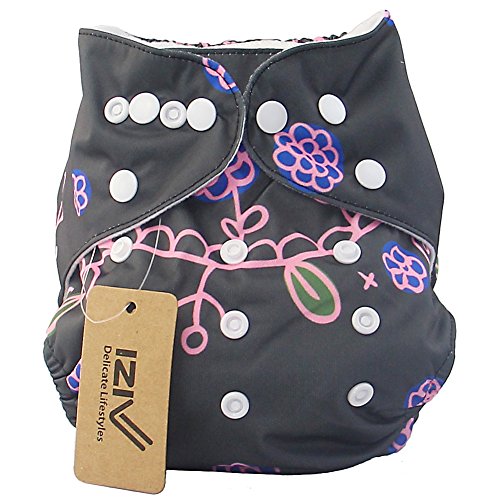iZiv(TM) Newborn Organic Infant Waterproof/Adjustable/Reusable/Washable Pocket Cloth Diaper Fit Babies 0-3 Years(Mermaid)