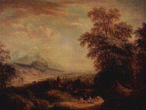 Preisvergleich Produktbild Lais Puzzle Christian Georg Schütz d. Ä. - Gebirgslandschaft 100 Teile