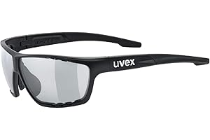uvex sportstyle 706 v, lunettes de sport Adulte unisexe, black mat/smoke, one size