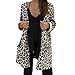 Produktbild TianWlio Mäntel Frauen Herbst Winter Weihnachten Damen Hoodie Abdeckung Leopard Druck Mode Strickjacke Bluse Mantel Tops