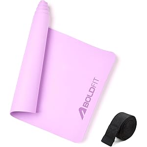 Boldfit Yoga Mats For Women Yoga Mat For Men Exercise Mat For Home Gym Mat Anti Slip YogaMate 5mm Workout Mat YogaMat For Kids Yoga Mate Gym Mats - Purple