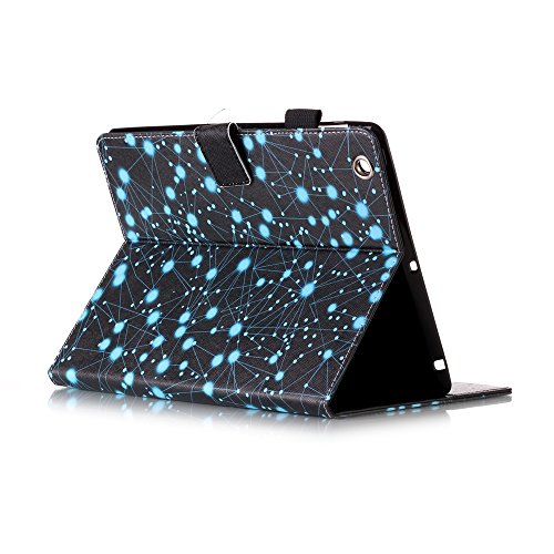 iPad 2 iPad 3 iPad 4 Hülle, Deenor Bunte Malerei and Stylish Wallet Hülle PU Leather Abdeckung Stand Flip Schutzhülle Hülle für Apple iPad 2 iPad 3 iPad 4 Generation.[constellation] - 6