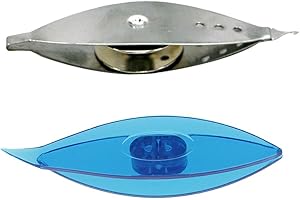 Sharplace 2 Stück Occhi Schiffchen, Tatting Shuttle Weaving Tool für Hand Spitze Herstellung DIY Handwerk Häkeln Werkzeug, Metall Stricken Spitze Handwerk Kunst Zubehör