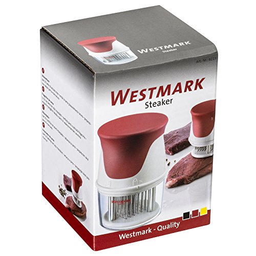 Westmark Steaker mit 35 Edelstahl-Klingen, Kunststoff/Rostfreier Edelstahl, Weiß/Rot, 62132260