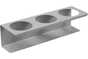 ADB BETRIEBSEINRICHTUNGEN GMBH ADB Spraydosen Halter Dosenhalter 3-fach Lochwände Lochbleche Werkstatt Zubehör Werkstattwagen Werkzeugwagen, Farbe (RAL):Weissaluminium (RAL 9006)