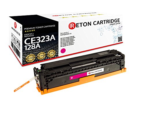Original Reton Toner, kompatibel, Magenta für HP CM1415FNW MFP (CE323A), HP 128A, COLOR LASERJET PRO CP1525N, PRO CP1525NW, CM1415 MFP, CM1415FNW MFP, PRO CM1415, PRO CP1525, Magenta