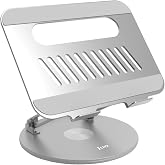 Juo 360&deg; D&ouml;nebilen Y&uuml;kseklik Ayarlı Metal Notebook Laptop Standı
