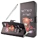 Produktbild Fraelc® Samsung Galaxy A5 (2017) Handyhülle Book Style Wallet Case Cover Flip Tasche mit Standfunktion und Kartenfach Hülle für Samsung A5 (2017) SM-A520F in Don't Touch My Phone Motiv Lederhülle