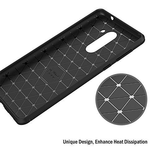 Funda Honor 6X  AICEK Huawei Honor 6X Funda Negro Gel de Silicona Honor 6X Carcasa Fibra de Carbono Funda para Honor 6X 5 5 Pulgadas
