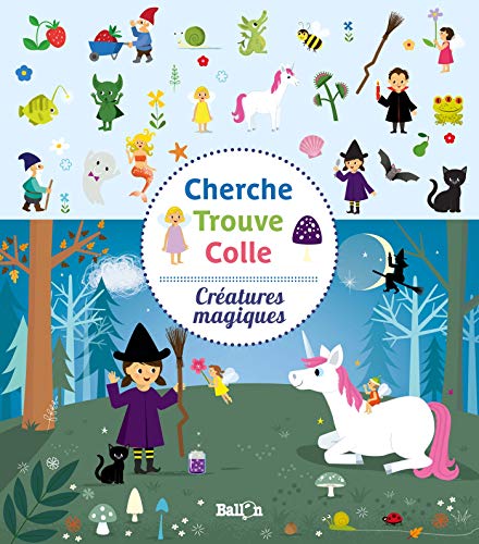 J'observe et je colle - Monstres et créatures magiques J'observe et je colle - Monstres et créatures magiques