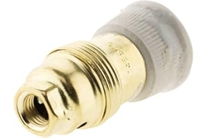 ZENITECH Douille E14 Laiton bague porcelaine borne de terre