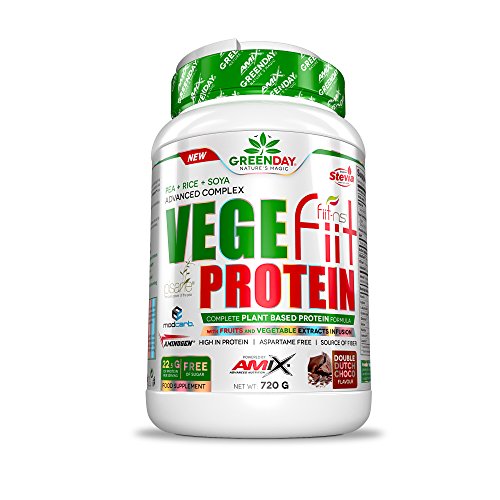 Amix GreenDay Vegefiit Protein - Proteina Vegetal 720 gr - Crema de Cacahuete