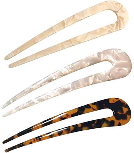 Dervivea Metalen U-vorm haarspeld gouden haarvork haarspeldje metalen haarstokspeld minimalistische haarspeld decoratieve haaraccessoires voor vrouwen en meisjes hoofdtooi (goud