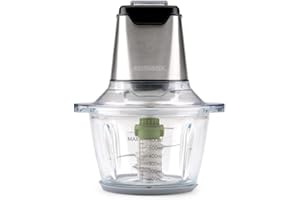 ‎GASTROBACK GASTROBACK #40961 Design Mini Chopper Plus, Zerkleinerer, 2 Geschwindigkeitsstufen, Edelstahldesign