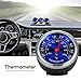 Produktbild NAttnJf Auto-Thermometer Mini Stilvolles High Precision Blue Dial Auto Auto Armaturenbrett Runde Digital Thermometer Decor
