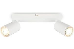 BRILONER - Plafonnier LED GU10 Max 9W, Lustre pour Salon, Chambre à Coucher, Cuisine et Salle de Bain, Spot de Plafond LED, Applique Murale d'Intérieur