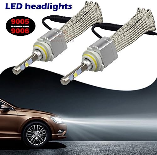 SWEON 2Pcs 40W Cree XHP-50 9005 Car LED Headlight Kit Bulb Xenon White 6000K LED Headlamp Conversion Kit H1 H3 H4 H7 H11 H13 9004 9006 9007 9012