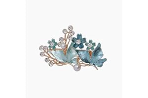 YANGZERANG Blue Flower Duckbill Hair Clip Spring Hair Clip Rhinestones Flower Hair Clips for Women Girls Pearl Hairpins Duckbill Clip Hair Accessories Hair Styling Clips for Thick Thin Hair