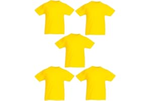 Fruit of the Loom Camiseta (Pack de 5) para Niños