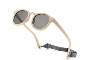 iNszkoos Polarisierte Baby Sonnenbrillen mit Riemen Verstellbar für Kleinkinder, Outdoor UV400 Schutz Weicher Silikonrahmen Sport Baby-Sonnenbrille für 0-36 Monate kinder Neugeborene Jungen Mädchen