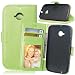 Produktbild Nancen Motorola Moto E2 / 2 Lederhülle Neu Style Acht Farbe Weich PU Flip Case Ledertasche / Schutz Etui, Einfach Vintage Kollektion Karten Slot Foto Wallet Hülle Handy Tasche Zubehör