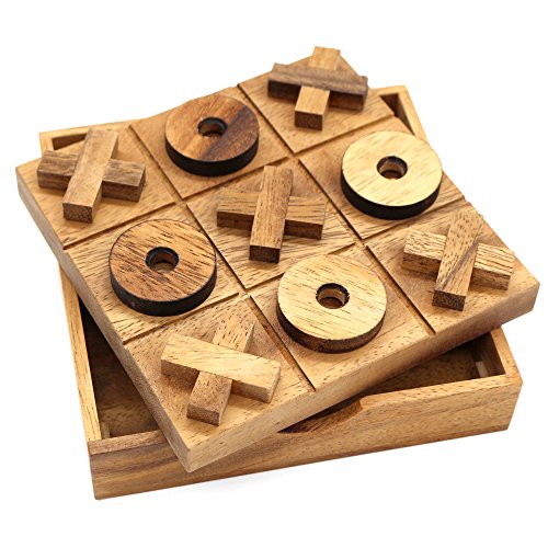 Tic Tac Toe Wooden Family Game - Plastic Free