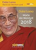 Dalai Lama - Worte der Weisheit 2018 Textabreißkalender by Elisabeth Liebl