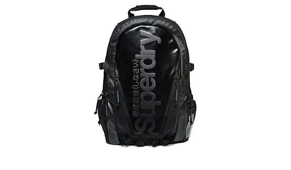 superdry leather backpack