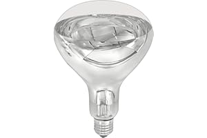 NCC-Licht Infrarot Leuchtmittel Hartglas Reflektor BR125 Wärmelampe 250W E27 klar Dimmbar 60°