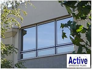 PROLINE Light Blue Reflective Window Film – 30x10 Ft, Metalized, 15% VLT, 2PLY 2MIL, Scratch-Resistant