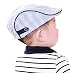 Ularma Adorable Baby Infant Boy Girl Stripe Beret Cap Peaked Baseball Hat (Blue)