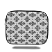 Produktbild Tablet Bag for Ipad air 2/3/4/mini 9.7 inch,Asian,Monochrome Eastern Floral Motifs Traditional Paisley Pattern Vintage Style Artwork,Black White