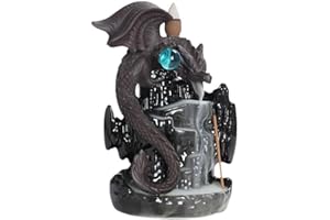 kiss me Handmade Waterfall Burner Incense Holder with 20 pcs Free Incense Cones for Home Office Decorate, Yoga Meditation