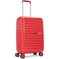 Skybags Float Max Cabin Trolley Bag - Small, 55cms | Premium Hard-Sided Luggage for Travel with Smooth 8 Wheels & Flushed TSA Lock - Red