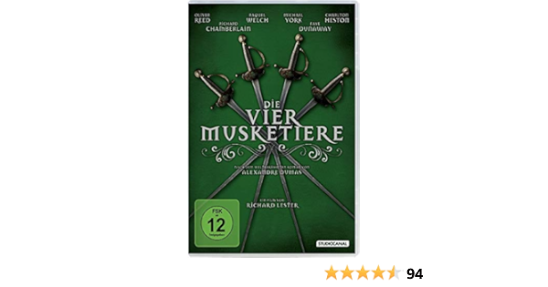 Die Vier Musketiere Amazon De Oliver Reed Raquel Welch Michael York Richard Chamberlain Frank Finlay Christopher Lee Faye Dunaway Jean Pierre Cassel Geraldine Chaplin Simon Ward Charlton Heston Roy Kinnear Alexandre Dumas Pere Lalo
