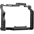 Camera Cage Aluminum Alloy Video Cage with Dual Cold Shoe Mounts Numerous 1/4 Inch Threads Replacement for Sony A7IV/ A7III/ A7II/ A7R III/ A7R II/ A7S II