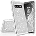 Produktbild Sycode Strass Diamant Bling Glitzer Überzug Silikon Hülle Case Durchsichtig Schutzhülle für {Samsung Galaxy S10 Plus} Kristall Glänzend Bumper Case HandyHülle-Silber