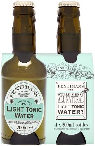 Fentimans Botanically Brewed Light Tonic Water 4 x 200ml