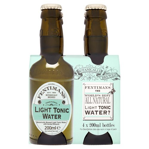 Fentimans Botanically Brewed Light Tonic Water 4 x 200ml