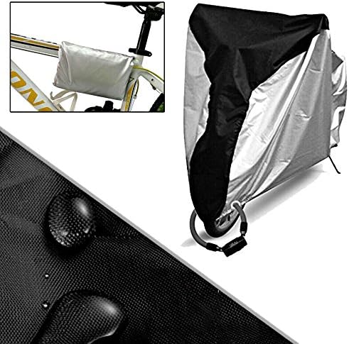 Bike Cover, Icesnail 190T Waterproof Bicycle Dust Rain Cover Indoor Outdoor Protection, Bicycle Sun Visor With Storage Bag