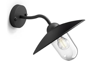 Applique d'extérieur Philips - Hammock - Noir - Verre transparent - IP44