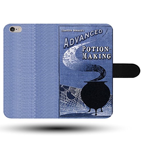 Advanced Magic Potion Making Book Hogwarts Faux Leather Magnetic Clasp Holder Phone Case Cover for iPhone XR