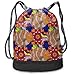 Produktbild Sea Wave Fishes Drawstring Rucksack für Herren und Damen, 100% Polyester Original Rucksack