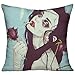 Produktbild Proud Clothing Gothic Smoking Women Girl Rose Art Cushion Cover Square Throw Pillow Case for Sofa Bedroom Car - Inserts Are Not Included - 18" X 18"