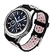 Price comparison product image SongNi® Soft Silicone Sport Replacement Strap for Gear S3 Classic/Frontier Smart Watch-Black/Pink(tracker is not included)