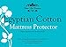 The Bettersleep Company Brand 42cm Extra Deep Egyptian Cotton Mattress Protector Double Bed - Hotel Quality Percale Cotton Supersoft Diamond Quilted & Anti Allergenic Extra Comfort & Protection